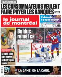 Portada de Le Journal de Montréal (Canad&aacute;)