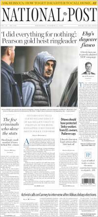 Portada de The National Post (Canad&aacute;)