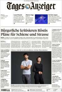 Portada de Tages-Anzeiger (Suiza)
