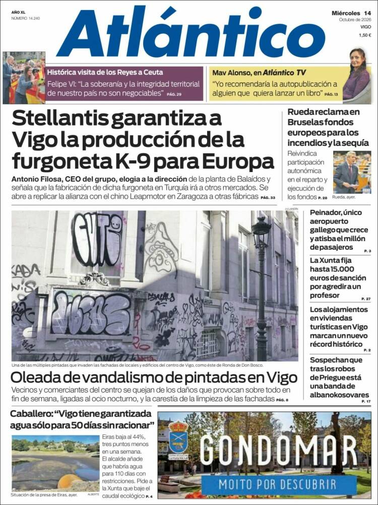Portada de Atlántico Diario (Espa&ntilde;a)
