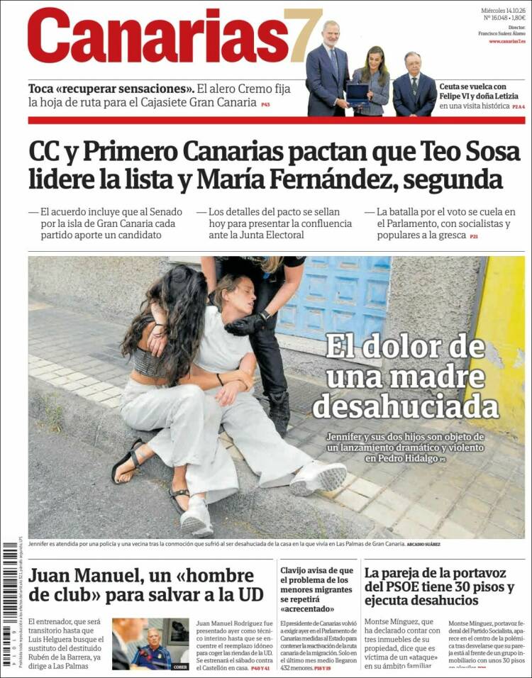 Portada de Canarias 7 (Espa&ntilde;a)