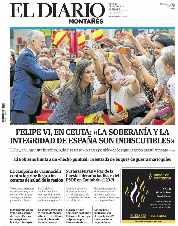 Portada de El Diario Montañés (Espa&ntilde;a)