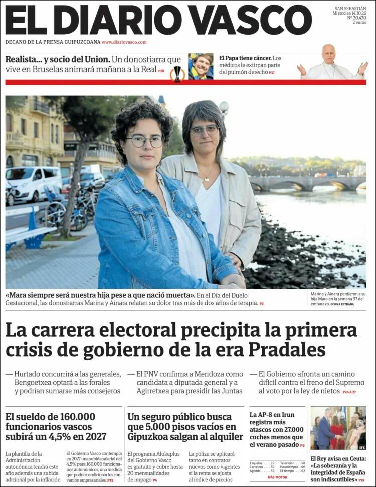 Portada de Diario Vasco (Espa&ntilde;a)