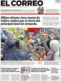 Portada de El Correo - Guipuzcoa (Espa&ntilde;a)