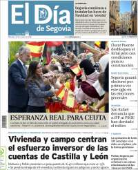 Portada de El Día de Segovia (Espa&ntilde;a)