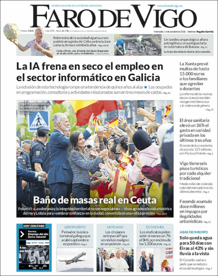 Portada de Faro de Vigo (Espa&ntilde;a)