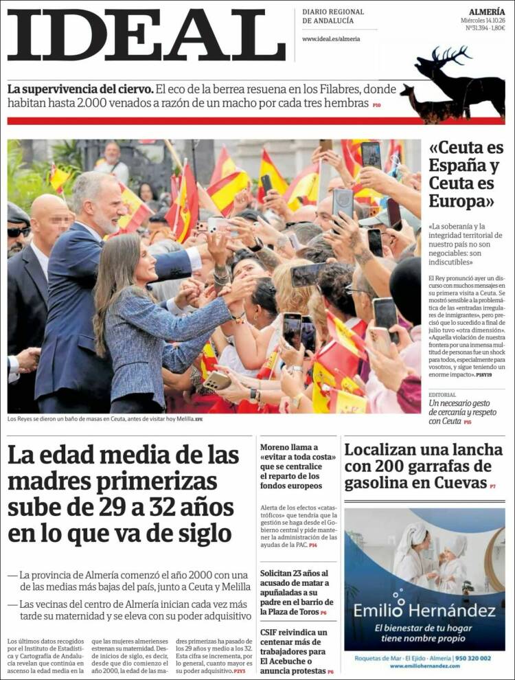 Portada de Ideal Almeria (Espa&ntilde;a)
