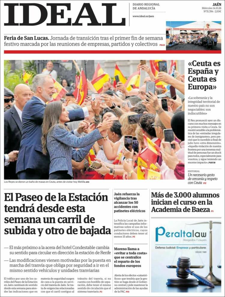 Portada de El Ideal de Jaén (Espa&ntilde;a)