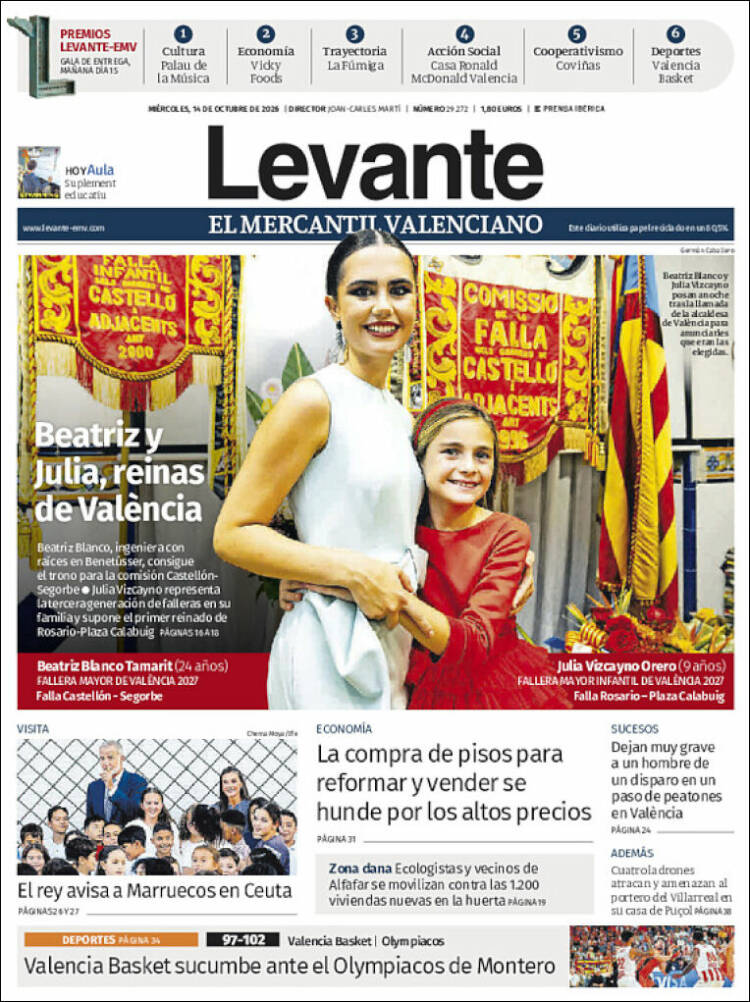 Portada de Levante (Espa&ntilde;a)
