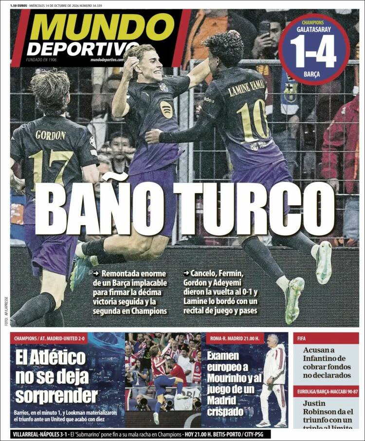 Portada de El Mundo Deportivo (Espa&ntilde;a)