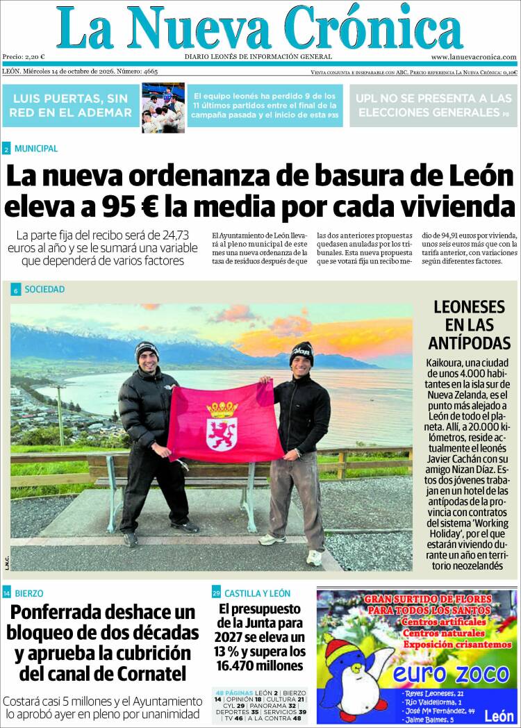 Portada de La Nueva Crónica (Espa&ntilde;a)
