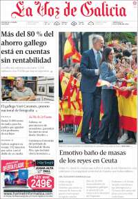 Portada de La Voz de Galicia (Espa&ntilde;a)