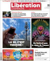 Portada de Libération Champagne (Francia)