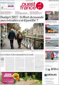 Portada de Ouest France (Francia)