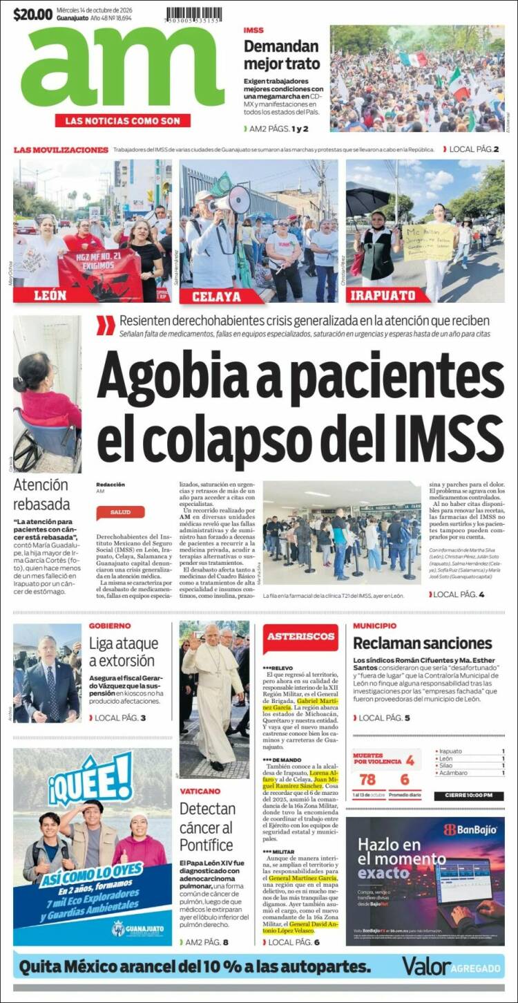 Portada de Al Día A.M. (M&eacute;xico)