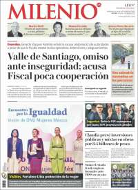 Portada de Milenio de León (M&eacute;xico)