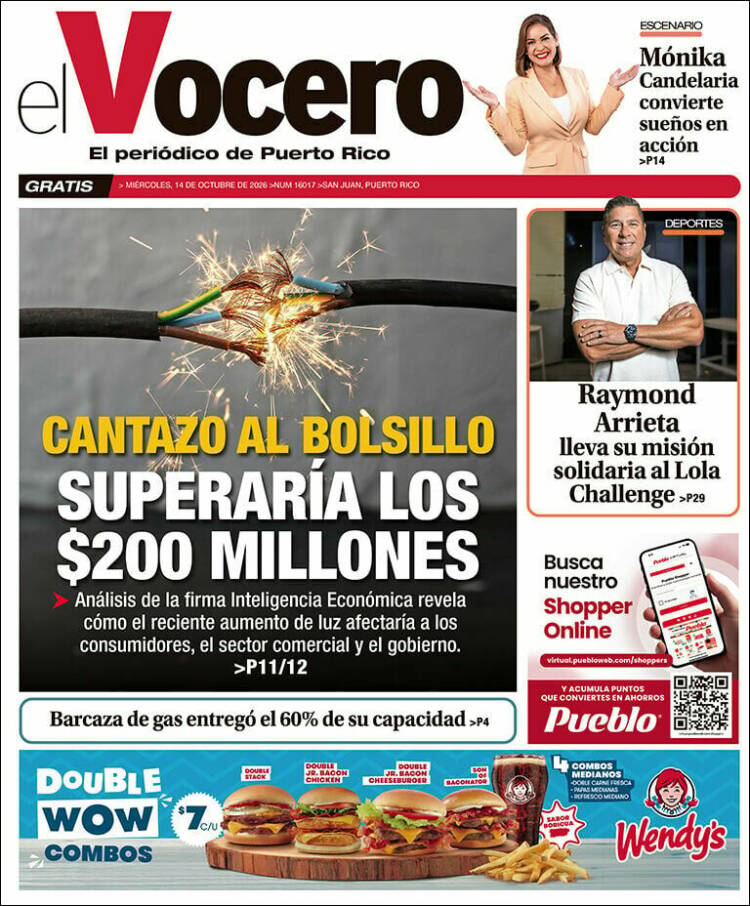 Portada de Vocero (Puerto Rico)