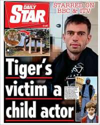 Portada de Daily Star (Reino Unido)