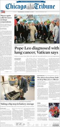 Portada de Chicago Tribune (&Eacute;tats-Unis)