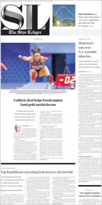 Portada de Star-Ledger (&Eacute;tats-Unis)