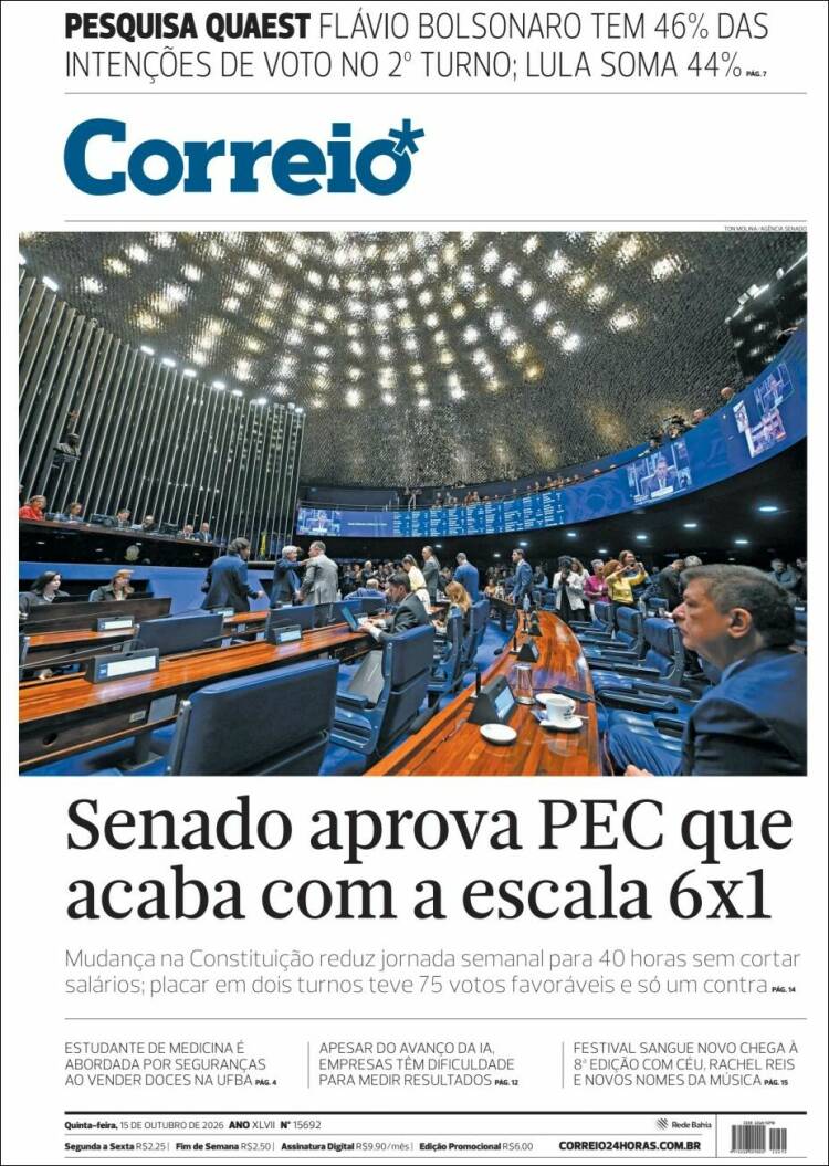 Portada de Correio* (Brasil)