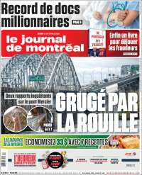 Portada de Le Journal de Montréal (Canad&aacute;)