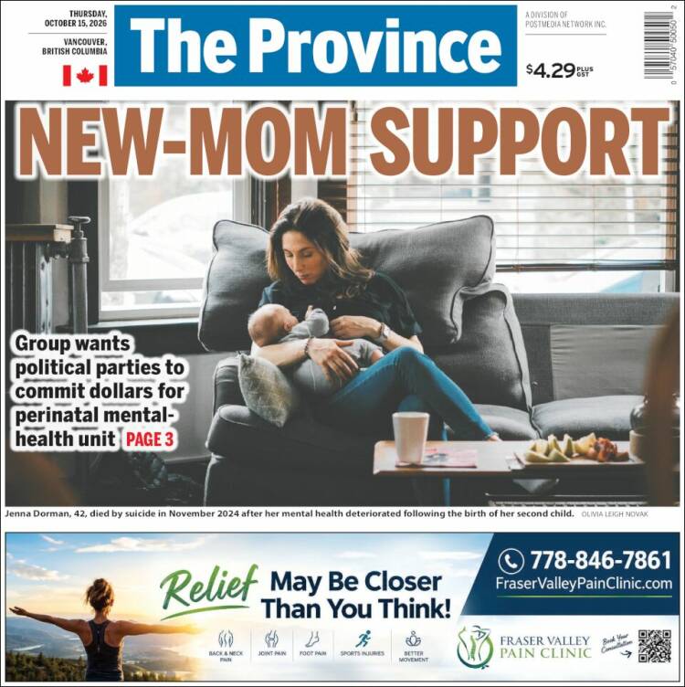 Portada de The Province (Canada)