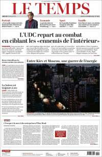 Portada de Le Matin (Suiza)
