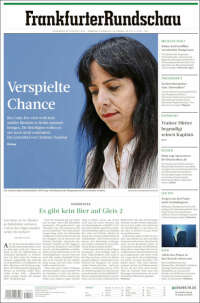 Portada de Frankfurter Rundschau (Alemania)