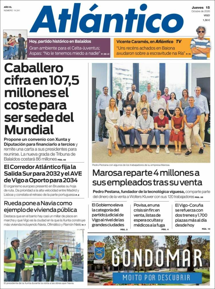 Portada de Atlántico Diario (Espa&ntilde;a)