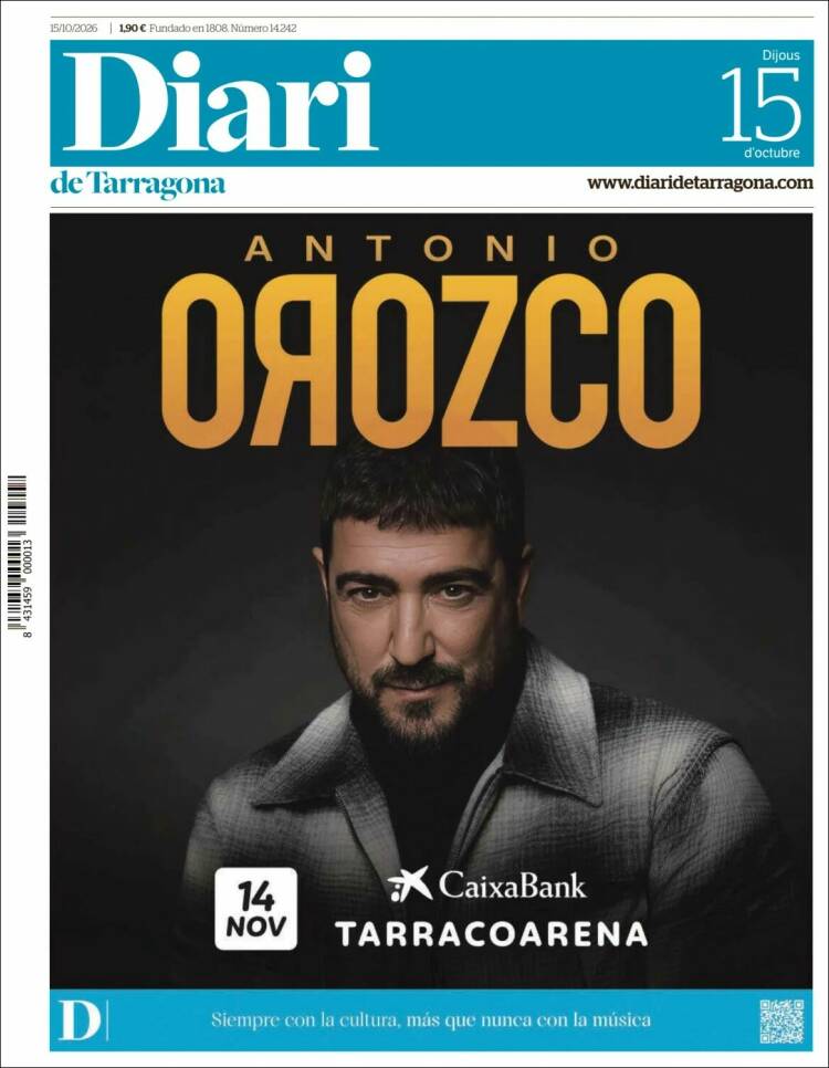 Portada de Diari de Tarragona (Espa&ntilde;a)