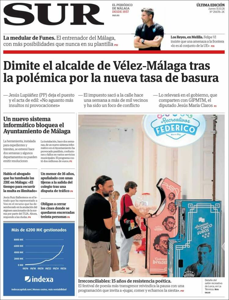 Portada de Diario el Sur (Espa&ntilde;a)