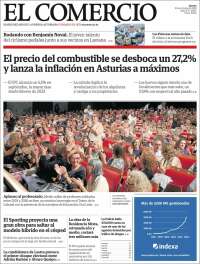Portada de El Comercio - Gijón (Espa&ntilde;a)