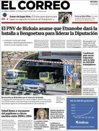 Portada de El Correo - Guipuzcoa (Espa&ntilde;a)