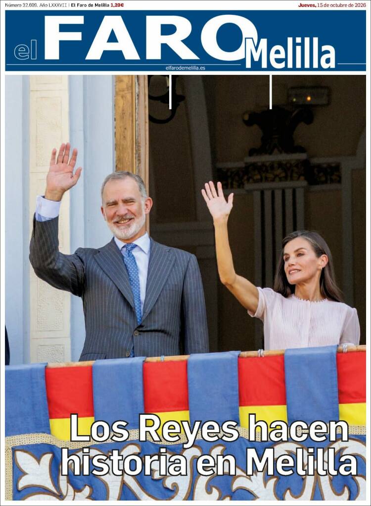 Portada de El Faro de Melilla (Espa&ntilde;a)