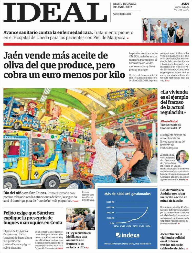 Portada de El Ideal de Jaén (Espa&ntilde;a)