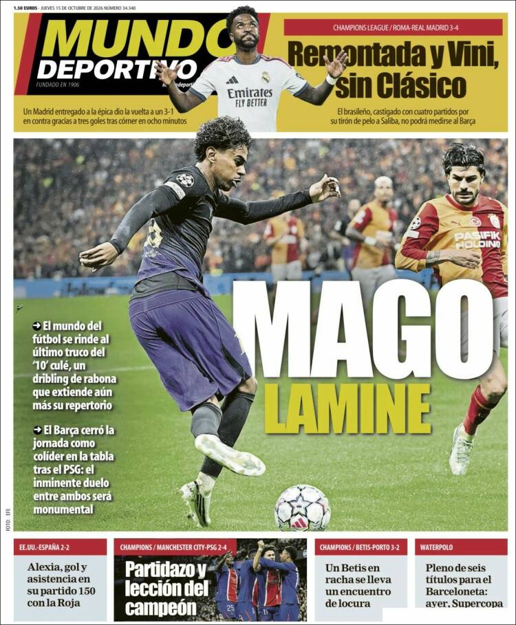 Portada de El Mundo Deportivo (Espa&ntilde;a)