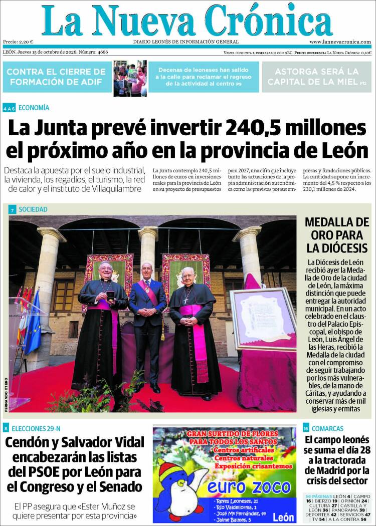 Portada de La Nueva Crónica (Espa&ntilde;a)