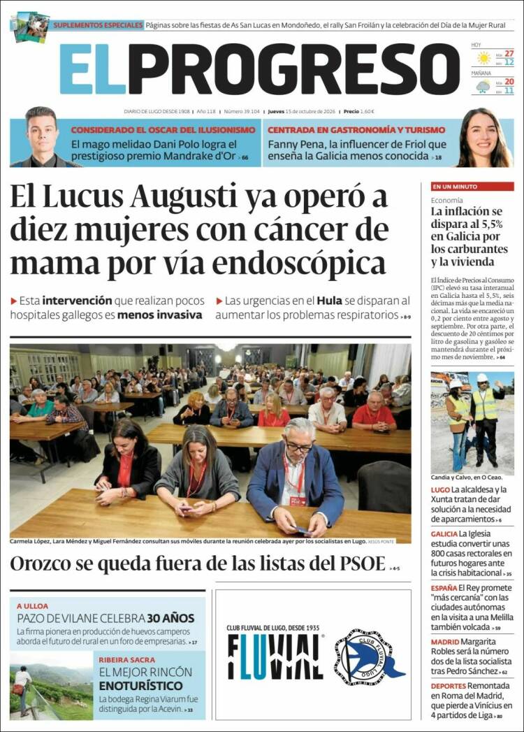 Portada de El Progreso (Espa&ntilde;a)