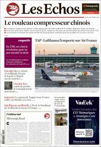 Portada de Les Echos (France)