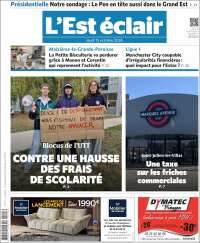 Portada de L'Est Eclair (Francia)