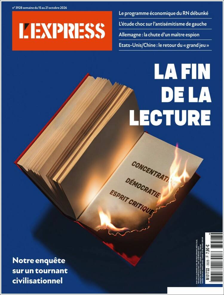 Portada de L'Express (Francia)
