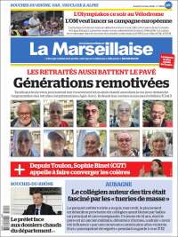 Portada de La Marseillaise (Francia)