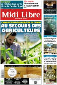 Portada de Midi Libre (Francia)