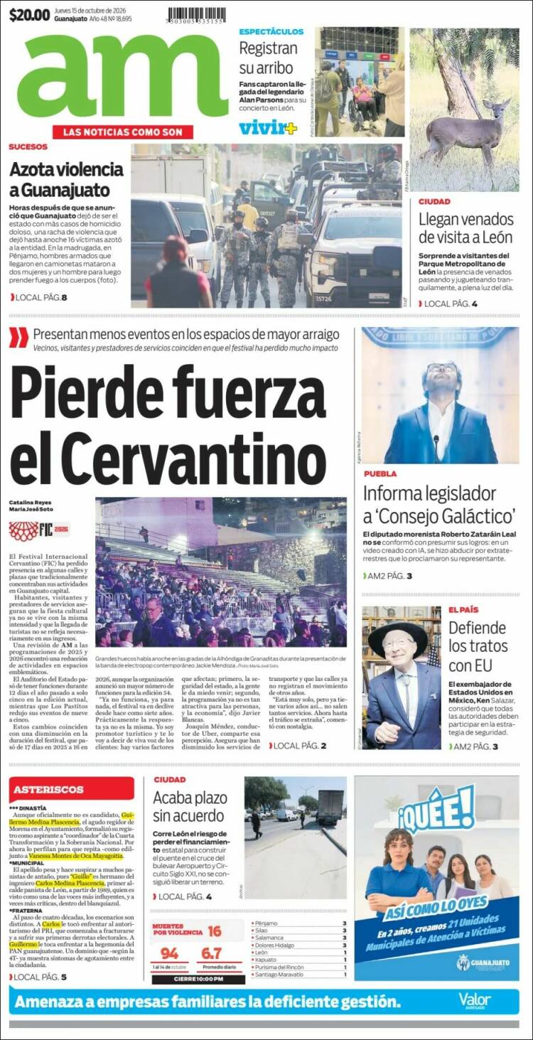 Portada de Al Día A.M. (M&eacute;xico)