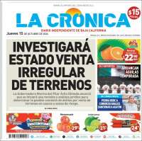 Portada de La Crónica de Baja California (M&eacute;xico)