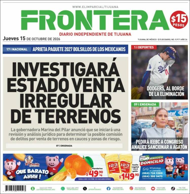 Portada de Frontera (M&eacute;xico)