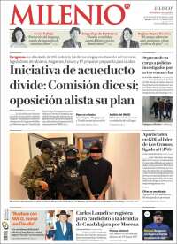 Portada de Milenio - Jalisco (M&eacute;xico)