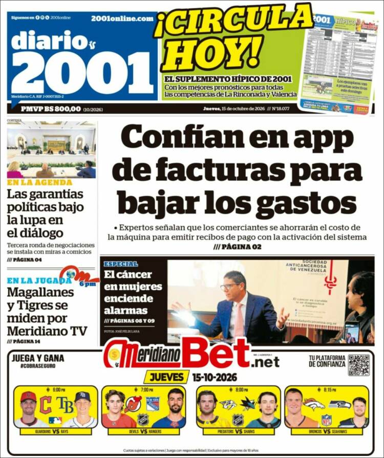 Portada de 2001 - Dosmiluno (Venezuela)