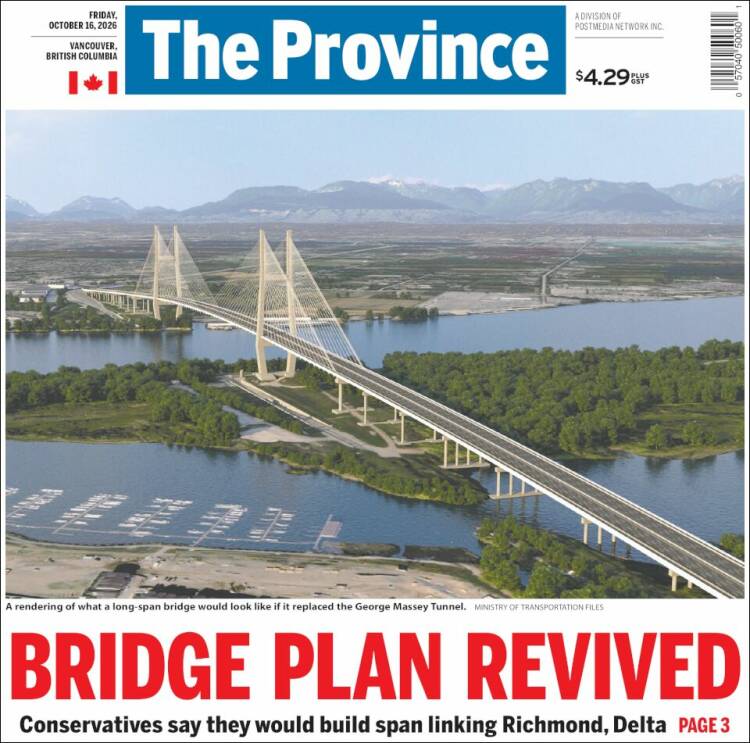Portada de The Province (Canada)